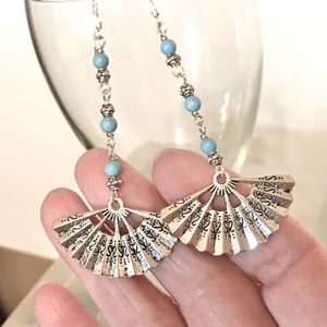 Turquoise silver earrings